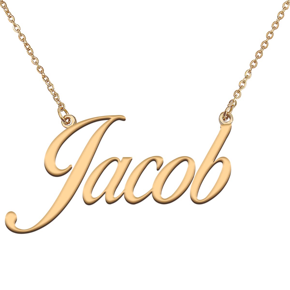 HUAN XUN Customized Custom Simple Any Name Necklace