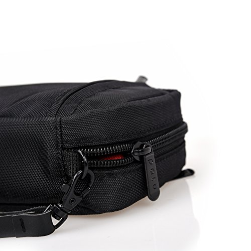 Patu Handy Beauty Stuff Carry Case, Makeup Cosmetic Bag, Women Facial Cleanser Skincare Kit Pouch, Pencil Clutch, Portable Electronics Accessories Organizer, Black