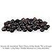 60 Loose Amber Beads - Raw Unpolished Cherry Color - 3-4mm Width - Pre-Drilled Holes Ready for Stringing Jewelry - Bulk DIY Supplies for Making Baltic Teething Necklaces, Bracelets & Jewelry