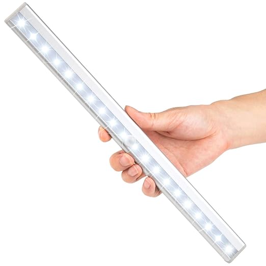 Satu Brown - Barra de luz nocturna con sensor de movimiento, 3 ...