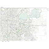 Working Maps Zip Code Wall Map of Denver, CO Zip Code Map Laminated