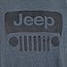 Jeep Wrangler Logo on a Dark Heather T Shirt,Large