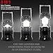 Rechargeable Camping Light, SENHAI DC and Led Solar Charging Portable Outdoor Lanterns with Battery Powered for Camping, Hiking, Fishing, Emergency Charging for Android Cellphone (US Plug, Black)