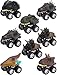 Apipi 8 Pack Pull Back Dinosaur Cars Toys - Christmas Gifts Toys for 2-9 Year Old Boys - Dinosaur Vehicles Toys with Big Tire Wheel for Kids Toddlers Party Supplies Favors