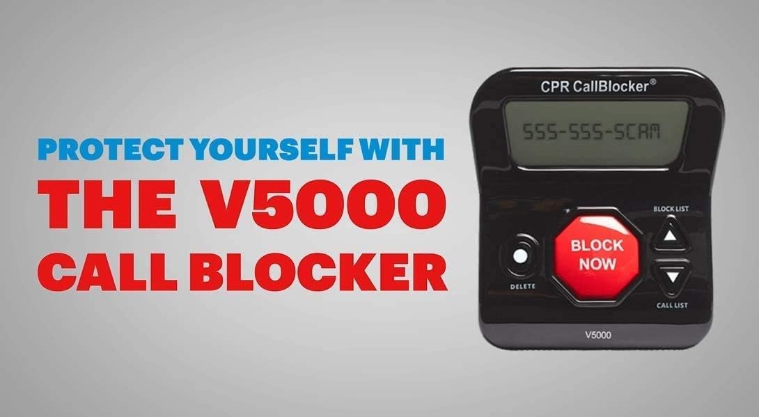 CPR V5000 Call Blocker for Landline Phones – Stop All Unwanted Calls at a Touch of a Button - Over 1 Million Sold - As Seen On TV: Office Products