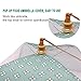(3 Pack) Esfun Large Premium Quality Food Covers Nets for Outdoors & Picnics,17 inch,Reusable and Collapsible Pop-up Mesh Screen Food Covers Umbrella Keep Out Flies, Bugs, Mosquitoes