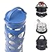 Lifefactory 22-Ounce BPA-Free Glass Water Bottle with Classic Cap and Protective Silicone Sleeve, Cobalt