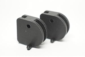 3DEXL 2pcs Metal Shed Replacement Hardware Door Slides for Yardmaster Outsunny