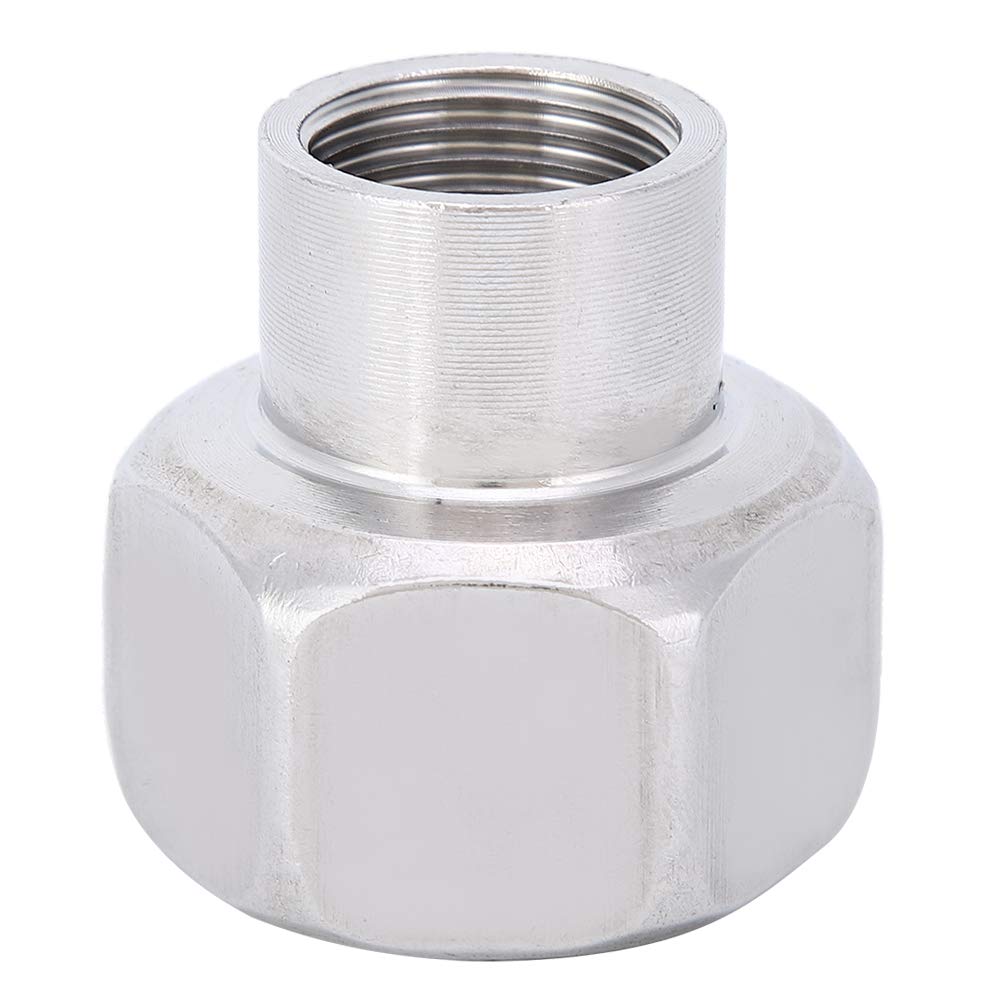 Plumbing Fittings,Pipe Connection Reduction Fittings,1/2" to 1" NPT Female Stainless Steel Pipe Hex Connector Threaded Connector, Pipe Connector Accessories Adapter Pipe Fittings for Plumbing Hardware
