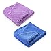 Uarter Hair Turban Towel Twist Wrap Fast Drying Absorbent Microfiber Dry Hair Cap for Bath, Spa, Makeup 23.4 9.8inch (2 Pack) Blue and Purple