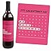 Big Dot of Happiness Be My Galentine - Valentine's Day Gift for Women and Men - Wine Bottle Label Stickers - Set of 4