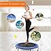 Mini Rebounder Trampoline - Exercise Fitness Trampoline for Adults and Kids with Safety Pad, Max Load 220lbs