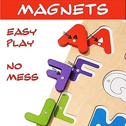 Magnetic Wooden Educational ABC Puzzle - Learn