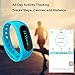 CUBOT V1 Wireless Activity Wristband, Smart Fitness Tracker with a Pedometer, Step Counter, Distance Counter, Sleep Monitor, Blue