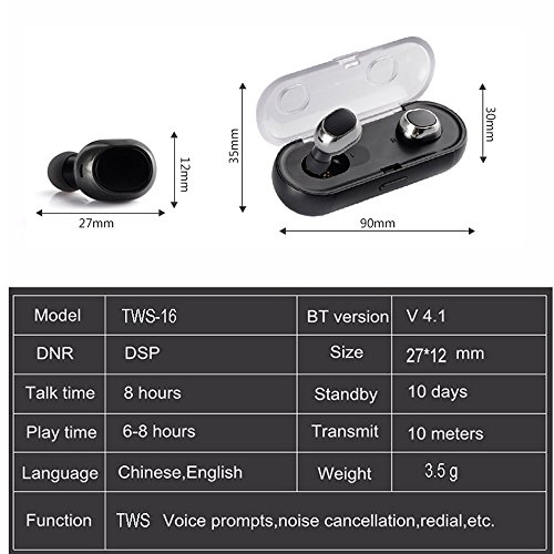 Image result for TWS-16 WIRELESS BLUETOOTH EARBUDS