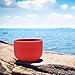 TOPFUND C Note Crystal Singing Bowl Root Chakra Red Color 12 inch O-ring and Rubber Mallet Included