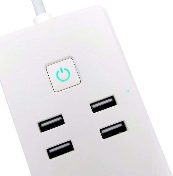 NK Enchufe Inteligente AC100   230V 5060Hz Interruptor WiFi 2 4GHz Material ABS PC Compatibilidad AlexaGoogle Home App Smart Life Blanco Puertos USB Tomacorriente