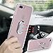 mgACC Case for 7P Case / 7 Plus/ 8 Plus Case with 360 Rotating Ring Grip Holder Kickstand Function Magnetic Base, Ultra Slim Thin Hard Scrub Cover with Shockproof Protective for Soft TPU Transparent