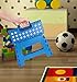 Utopia Home Folding Step Stool - Foot Stool with 9 Inch Height - Holds Up to 300 lbs - Lightweight Plastic Foldable Step Stool for Kitchen, Bathroom & Living Room (Blue, 9 Inch (Pack of 1))