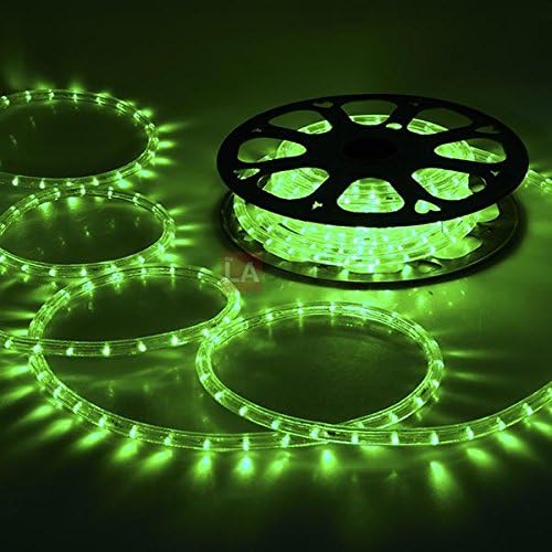 Christmas Lighting LED Rope Light 50ft Green w/ Connector