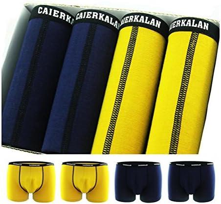 Pour des Hommes Boxeurs élévation moyenne 100% Modal Fibre de bambou Short Doux et respirant Sous-vêtements Boxeurs Pour Hommes Paquet de 4, Slip Homme L XL XXL XXXL