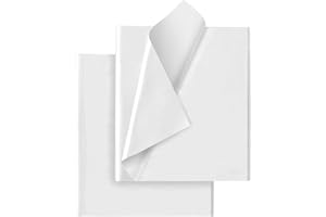 HLONON White Tissue Paper for Gift Bags - 30 Sheets of White Wrapping Tissue Paper Bulk Packaging Paper for Weddings Birthday DIY Project Christmas Gift Wrapping Crafts Decor (14 x 20 Inch)
