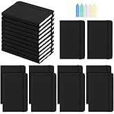 INTERWARM 20 Pack Pocket Small Notebooks Bulk, A6 Pocket Journals Hardcover College Ruled Lined Journals Portable Notepad with Adhesive Notes for Work Office Supplies, 3.7x5.6 Inch, Black