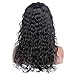 Sunwell Full Lace Human Hair Wigs with Baby Hair Pre Plucked Virgin Brazilian Human Hair Wigs for Black Women Water Wave Natural Color 130% Density 16inch