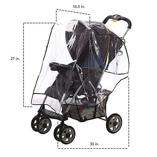 Graco Baby Jogging Stroller Universal Rain Cover, Ventilated Weather