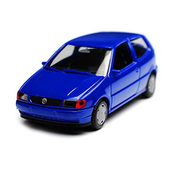 Herpa Volkwagen Polo 6N III 2 Türer Blau 1994-2001 mit Sockel und Vitrine H0 1/87 Modell Auto mit individiuellem… – Bild 5