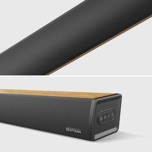 Soundbar Bestisan Bluetooth TV Sound Bar 60W 24Inch with 3 Equalizer