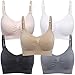 Lataly Womens Sleeping Nursing Bra Wirefree Breastfeeding Maternity Bralette Color Pack of 5 Size XL