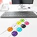 iGotTech Cable Clips and Cord Management System 6 Pack of Dual Slotted Adhesive Desktop Cable Organizers | Phone & Computer Wire Holder (Multicolor)