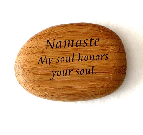 Namaste Bamboo for You Bamboo Shape, It Means My Soul Honors Your Soul, Expressed in an Organic and Natural Way. From Lifeforce Glass