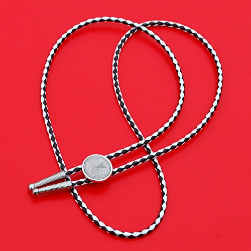 1942 Irish Ireland 3 Pence Harp Coin 36" Cord Silver Bolo Tie NEW - Lucky Penny