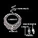 EVER FAITH Women's Austrian Crystal Flower Cluster Teardrop Necklace Earrings Set Black Silver-Tone
