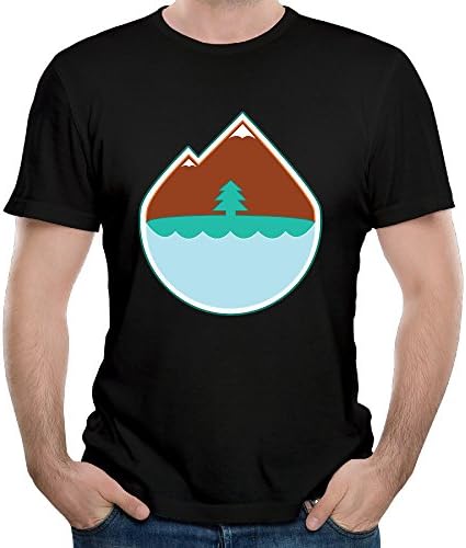 Pines Life Mountain Water Man Crazy Tshirts Round Neck