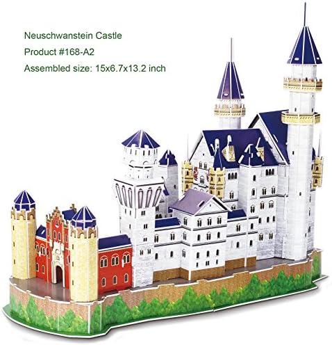 3D Puzzle - Neuschwanstein Castle Miniature architecture, 98 pieces