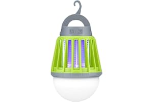 Mosquito Zapper Bug Killer Outdoor Camping Lantern 3 Modes Lighting, Green