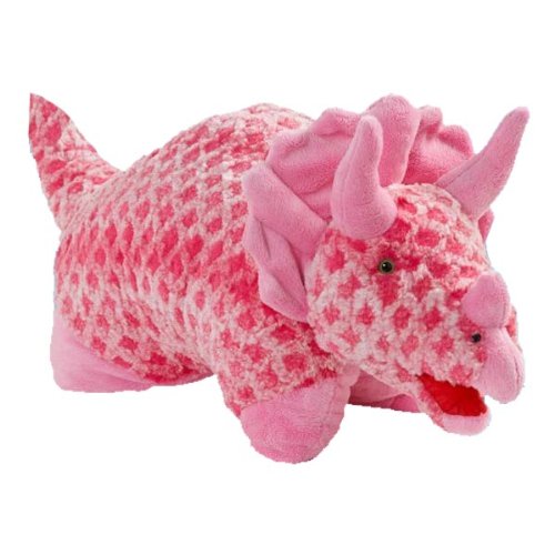 Pillow Pets Large 18 Pink Triceratops Dinosaur Amazon Co Uk