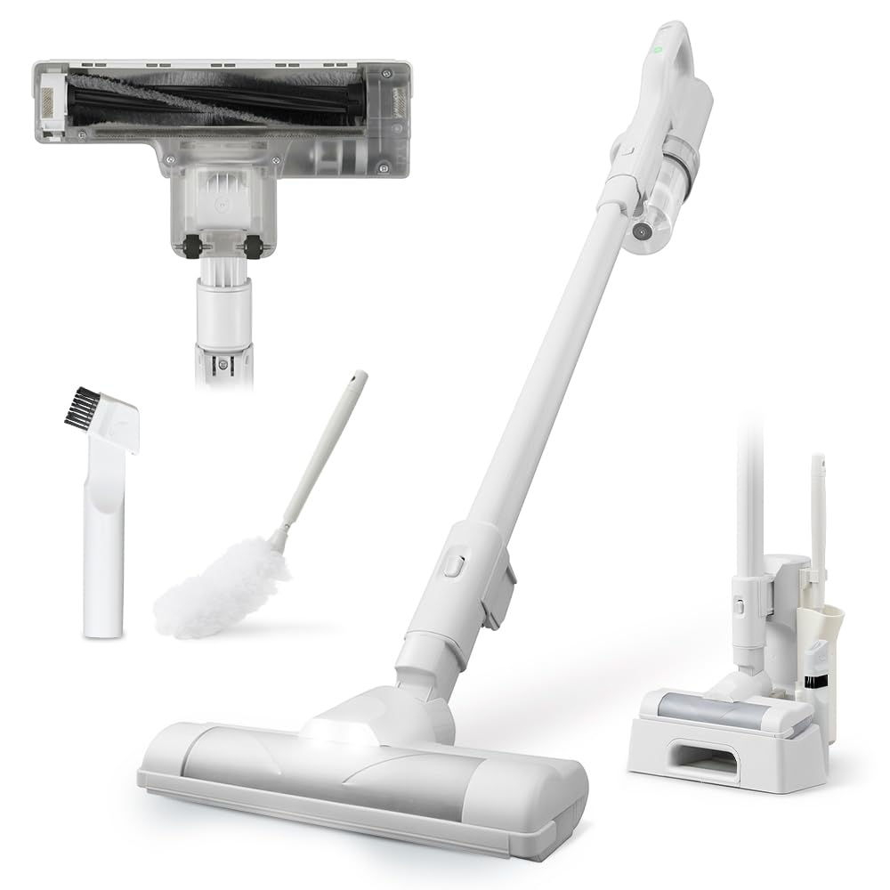 【シリーズ累計販売30万台突破】アイリスオーヤマ コードレス掃除機 マジカリーナ サイクロン式 強力吸引 AZ-SCD-123P-W 【超軽量1.1㎏】【Amazon.co.jp限定】商品画像