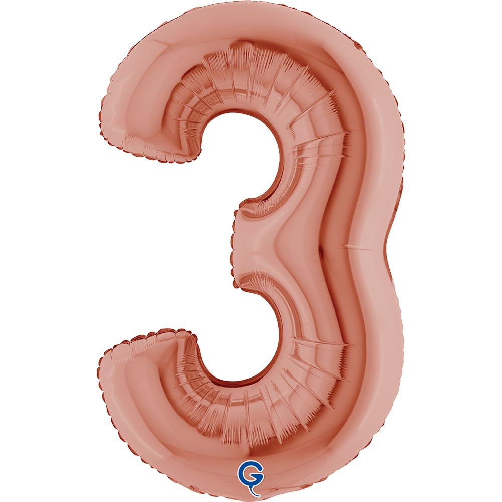 Grabo Number 3 Superloon Single Pack, Length- 40 Inch, Colour- Rose Gold