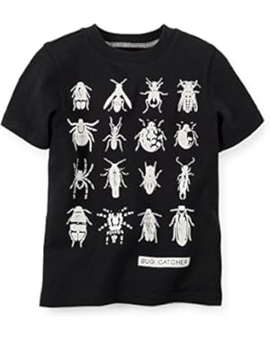 Boys Glow-In-The-Dark Bug Tee, Black, 3m [Apparel]