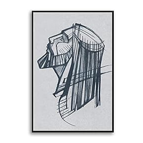 Framed Canvas Home Artwork Decoration Portrait Canvas Wall Art for Living Room, Bedroom - 16x24 inches
