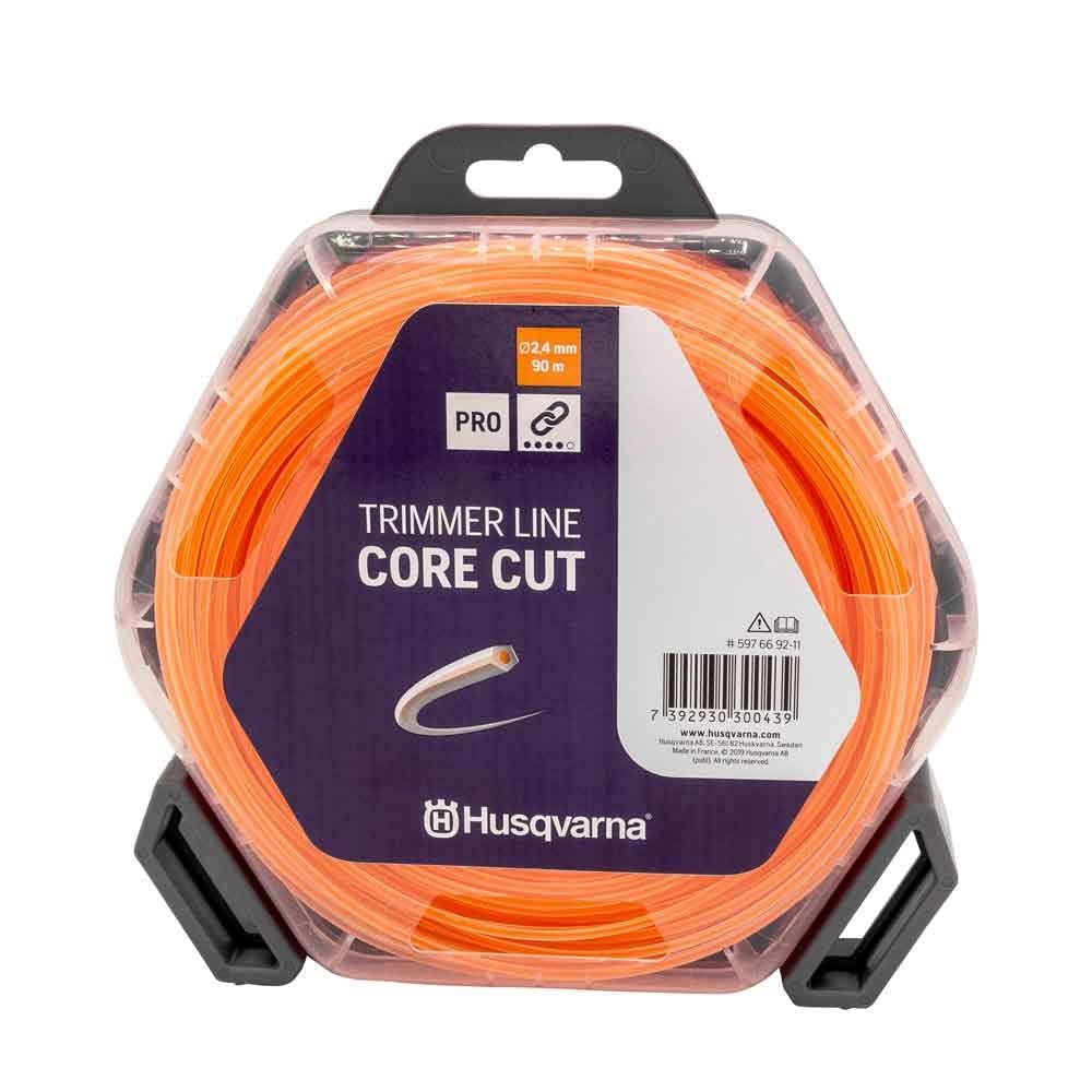 Husqvarna 597669211 Trimmer Line 2.4 mm / 90 m Orange/Translucent