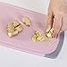 IMPR3·TREE Cutting Board for Kitchen with Easy Grip Handle w/Juice Grooves and Spice Herb Grinder | Dishwasher Safe | BPA-Free, Small (8.26 x 9.65 inch), Pink