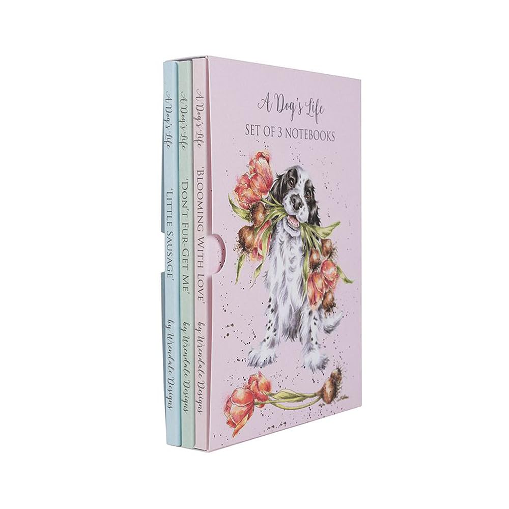 Wrendale Designs - 'A Dog's Life' Set of 3 Notebooks