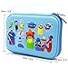 SOOCUTE Monsters School Boys Hardtop Pencil Case Holder - Cool Toddlers Kids Pencil Box Pen Bag (Light Blue)