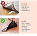 CMISMPRT Rug Gripper - Reusable Carpet Anti Curling Non Slip Area Sticker Keeps Your Rug in Place and Makes Corners Flat Removable Washable Pad for Tile Floors, Carpets, Floor Mats, Wall, Black 8pcs