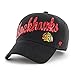 '47 NHL Chicago Blackhawks Women's Sparkle Script Clean Up Hat, Women's, Black